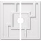 Ekena Millwork Knox Architectural Grade PVC Contemporary Ceiling Medallion, Two Piece, 24"OD x 3"ID x 8 1/4"C x 1"P CMP24KX2-03000 - alternate 1